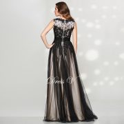 2017 Vintage Black Evening dresses Long A-line Jewel Sleeveless Lace Elegant Formal Evening Dresses Dubai Celebrity dress