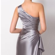 Elegant One Shoulder Long Bridesmaid Dresses Floor Length A-Line Ruffles Elastic Satin Prom Gown Wedding Party Prom Dress