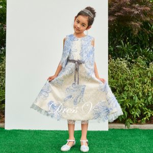 Flower girl dress a-line scoop sleeveless tea length bowknot lace sequins petites filles princess flower girl dress